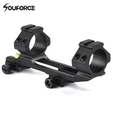 Тактический оптический прицел крепление двойное кольцо с духом Пузырькового Уровня кольцо диаметр 30 мм Fit 20 мм Weaver Rail крепление для винтовки Охота