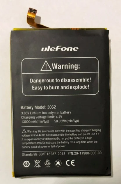 Аккумулятор Ulefone power 5(3062) 13000 мАч 6,0 дюймов MTK6763 6+ 64G Ulefone мобильный телефон