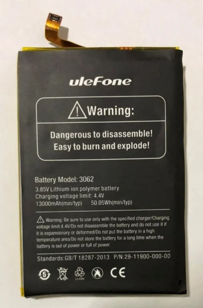 100% Оригинальный аккумулятор Ulefone Power 5(3062) 13000 мАч 6 0 дюйма MTK6763 + 64 Гб мобильный