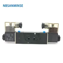 NBSANMINSE 4M210 4M220 4M230 G1/4 Соленоидный клапан 0,15-0.8Mpa 2/5 3/5 одиночный двойной катушки Пневматический воздушный клапан