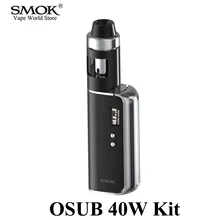 Cigarette électronique SMOK OSUB 40 W Kit Vaporisateur Boîte Mod avec casque mini Réservoir Atomiseur E Narguilé Vaporisateur E Cigarette Kit S082