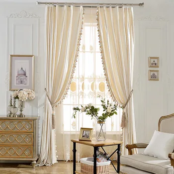 

Luxury European thick blue purple grey velvet solid blackout window treatment curtains for living room bedroom home decoration
