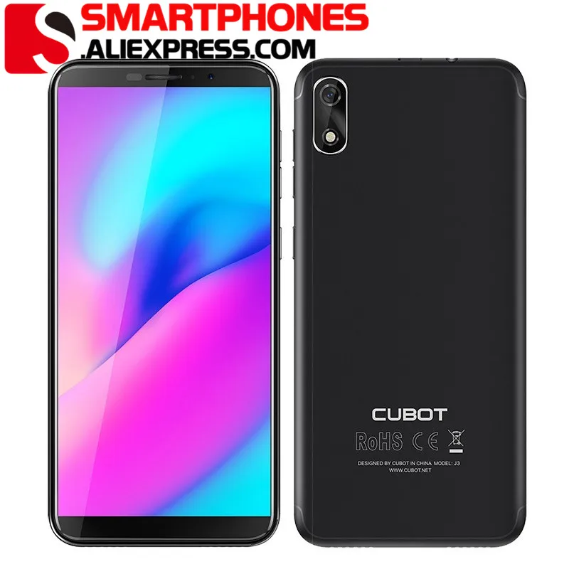 

Original Cubot J3 Android Go 18:9 Full Screen 1GB 16GB 5.0 Inch MT6580 Quad-Core Smartphone 2000mAh 3G Face ID Dual Sim Celular