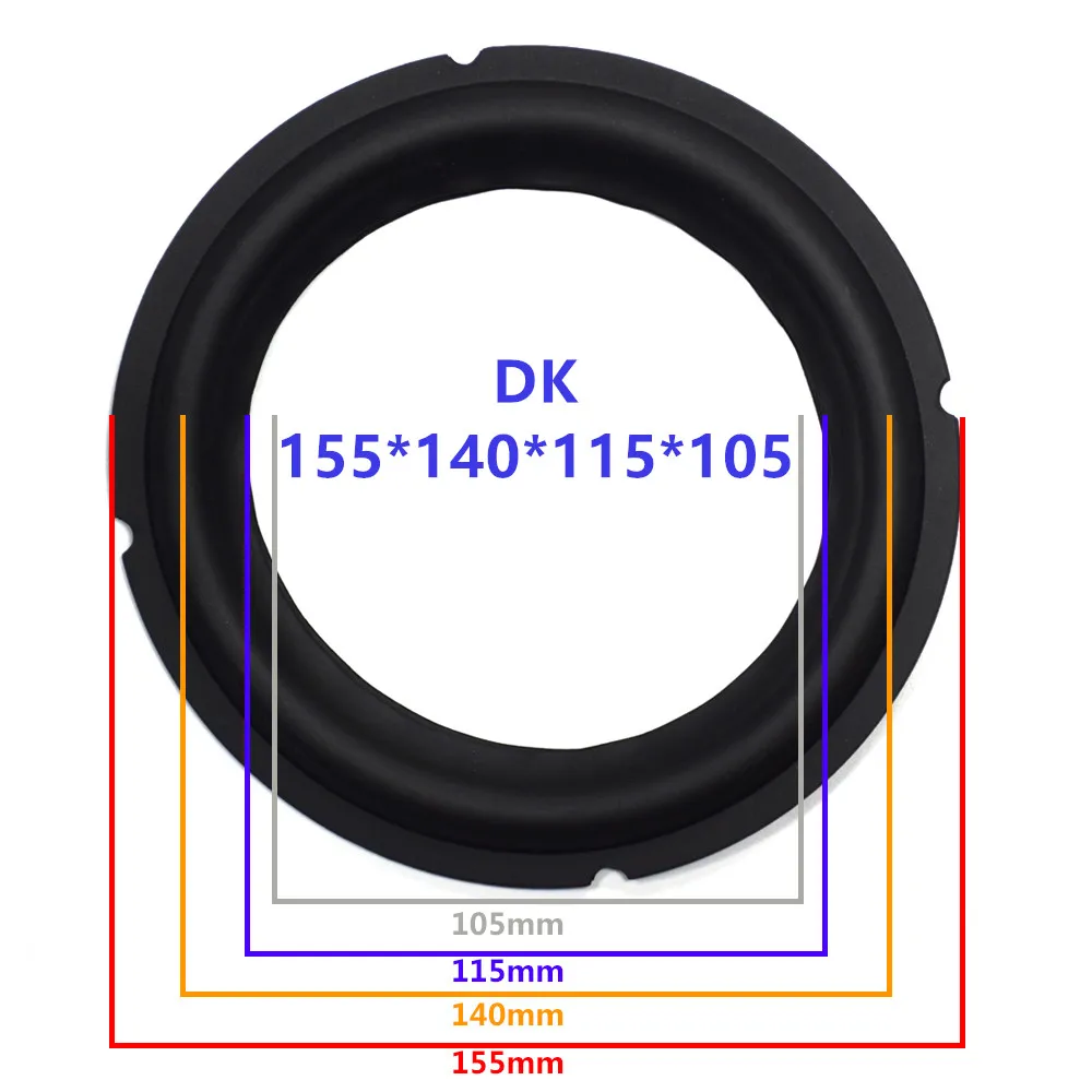 DK 6,5 дюймов динамик резиновый объемный Ремонт Динамик DIY Подвеска сабвуфер резиновый объемный боковой динамик ремонт - Цвет: DK