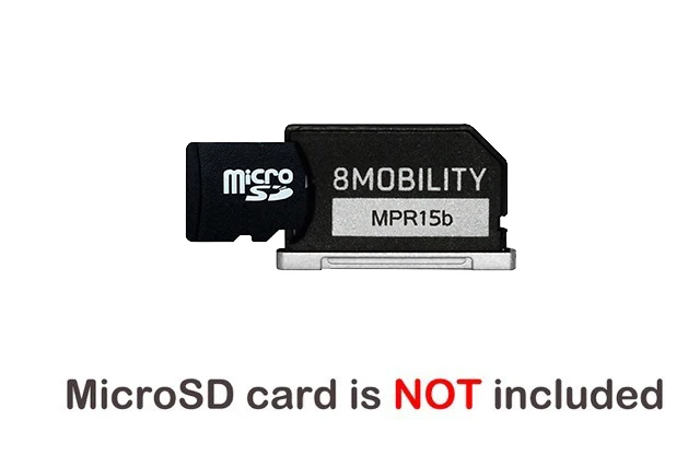 

8Mobility Islice Aluminum Memory card Reader Adapter For MacBook Retina 15" A1398 (Late 2013~ Mid 2015) Silver