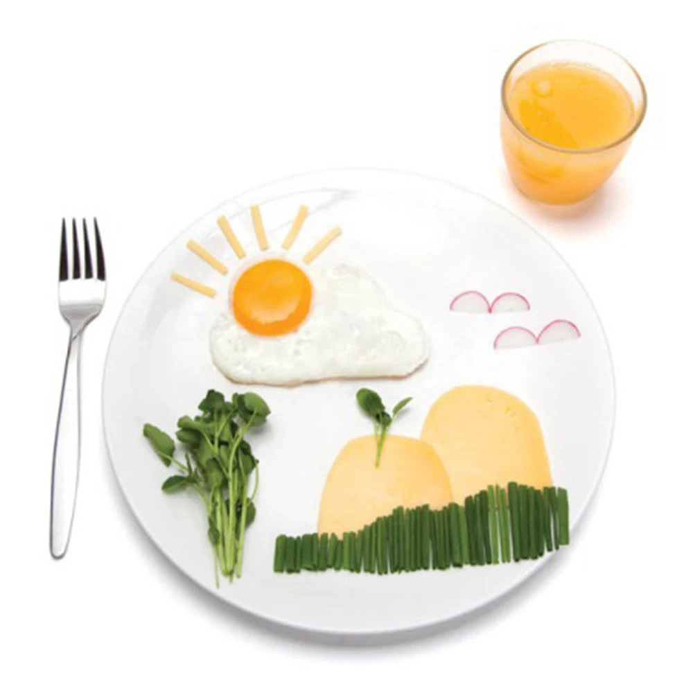 1 шт. для завтрака силиконовые Fried Egg Плесень красный кольца для выпечки блинов яйца Формы Солнце облако силиконовые яйца Shaper силиконовая форма для яиц 35gD