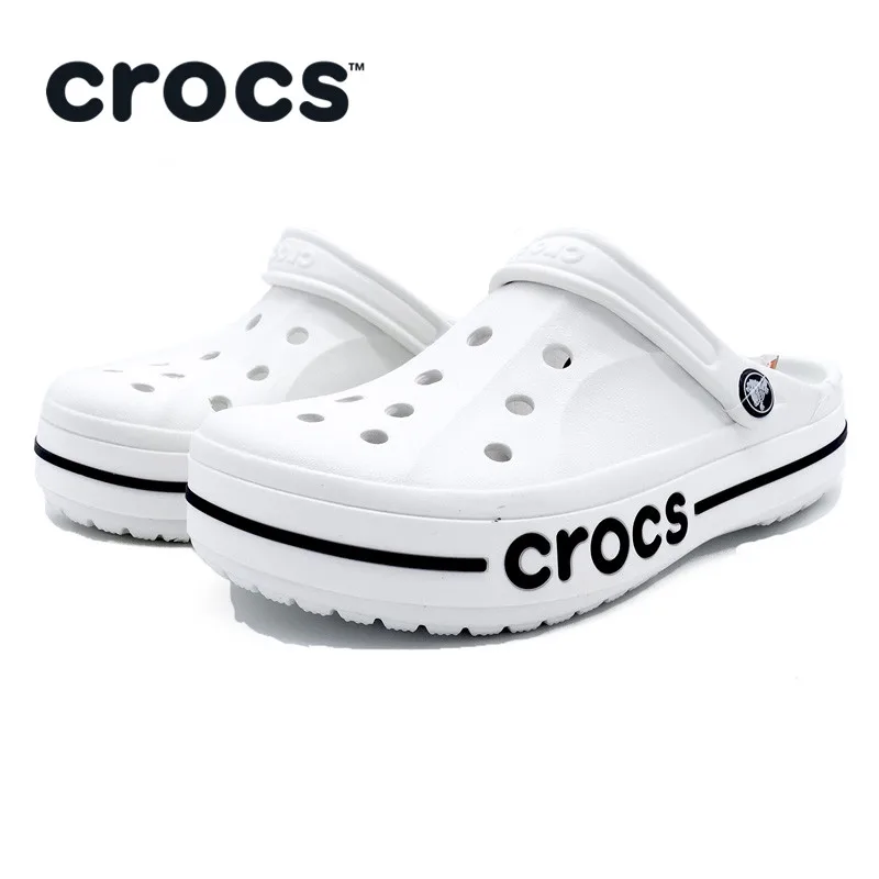 CROCS women Beach Sandals Quick Dry ladies Crocs-shoes Water Sandals Girl Water Shoes Black Blue 205089
