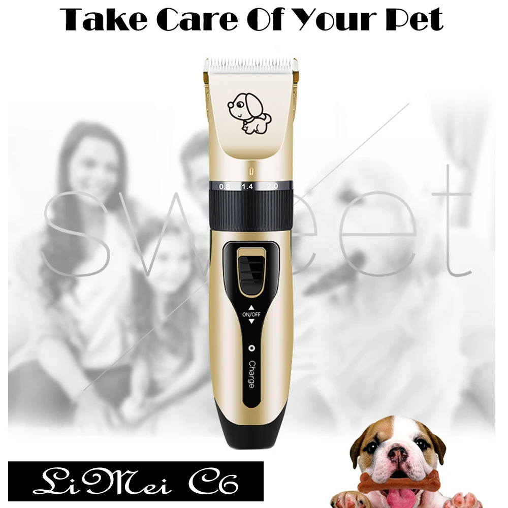  Rechargeable Low-noise Cat Dog Hair Trimmer Electrical Pet Hair Clipper Remover Cutter Grooming Pet