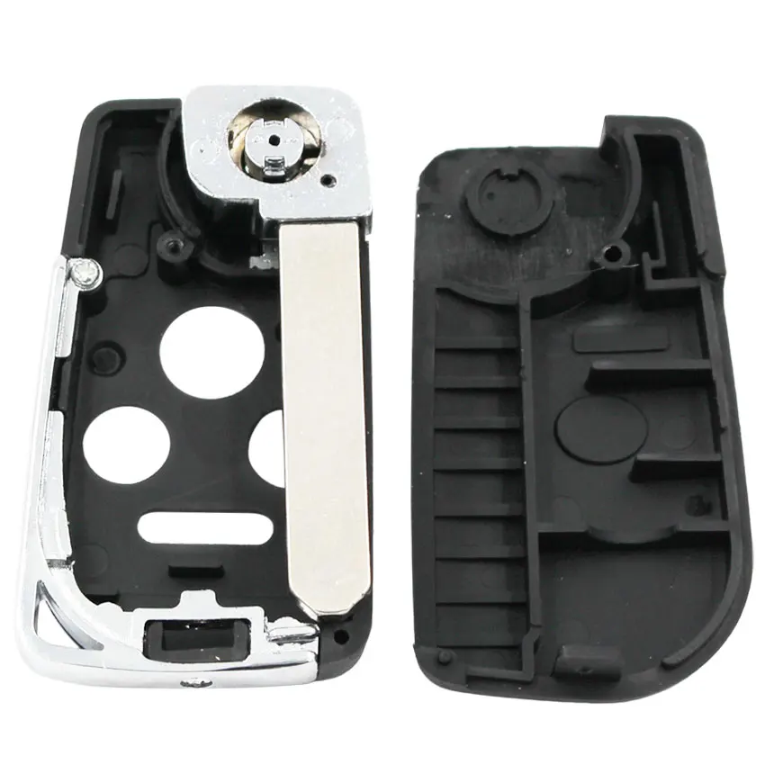 3+ 1/4 кнопки флип пульт дистанционного ключа оболочки корпуса изменение складной корпус для ключей от автомобиля Обложка для Honda Accord Civic CR-V Pilot Fit необработанное лезвие