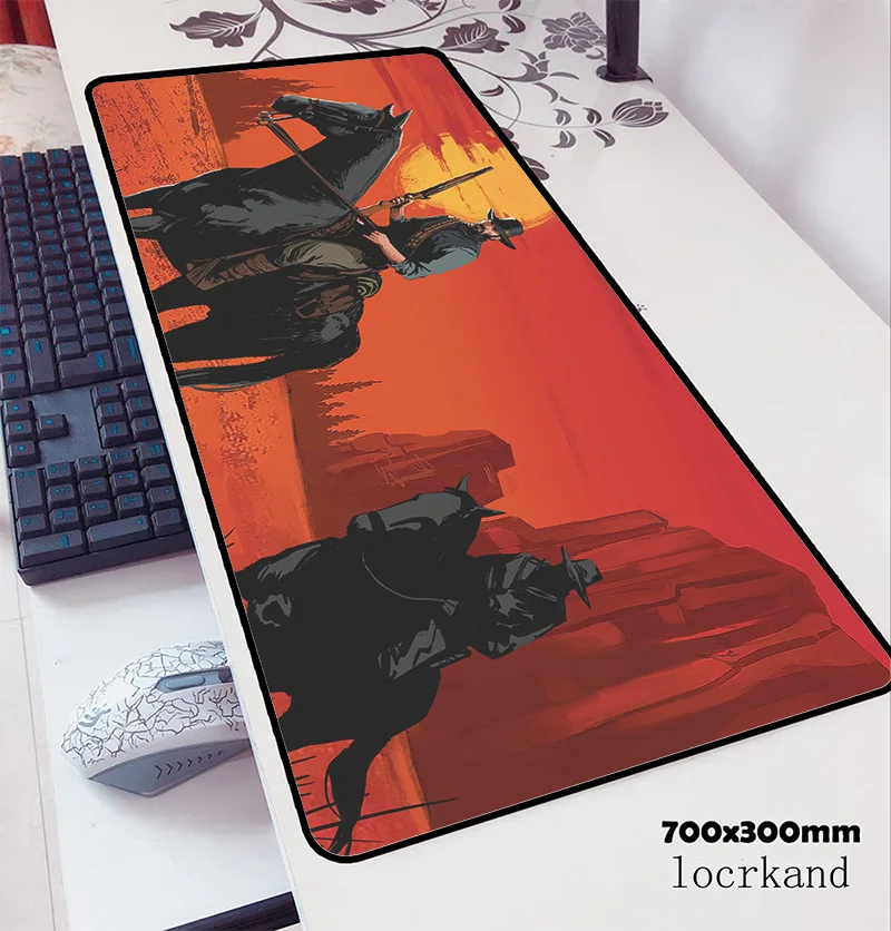  red dead redemption 2 mouse pad 70x30cm gaming mousepad anime office notbook desk mat High quality 