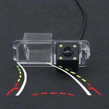 

4LED Dynamic Trajectory Tracks Rear view Camera FOR Polo V (6R) Golf 6 VI / Passat CC CCD Car BackUp Reverse Parking Camera