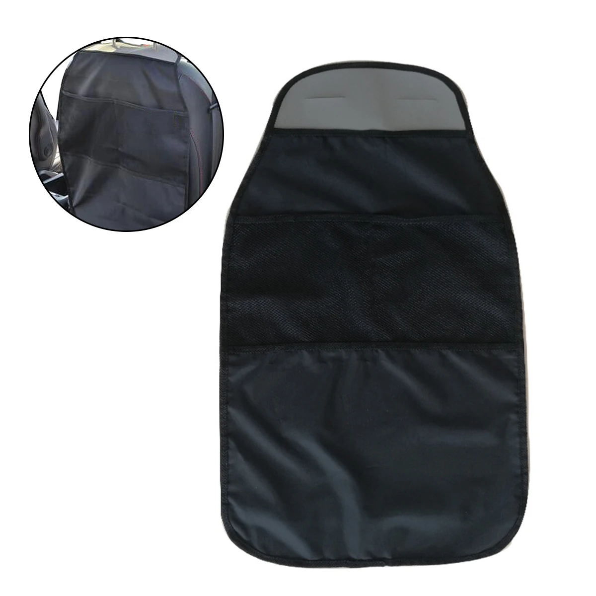 Прочные Защитные чехлы для задних сидений автомобиля, органайзер для задних сидений, защита от ударов(черный