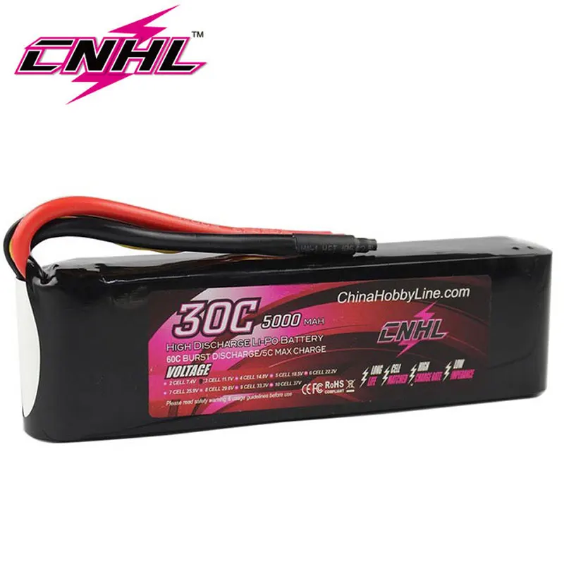 

CNHL 5000mAh 3S 11.1V 30C Lipo Battery