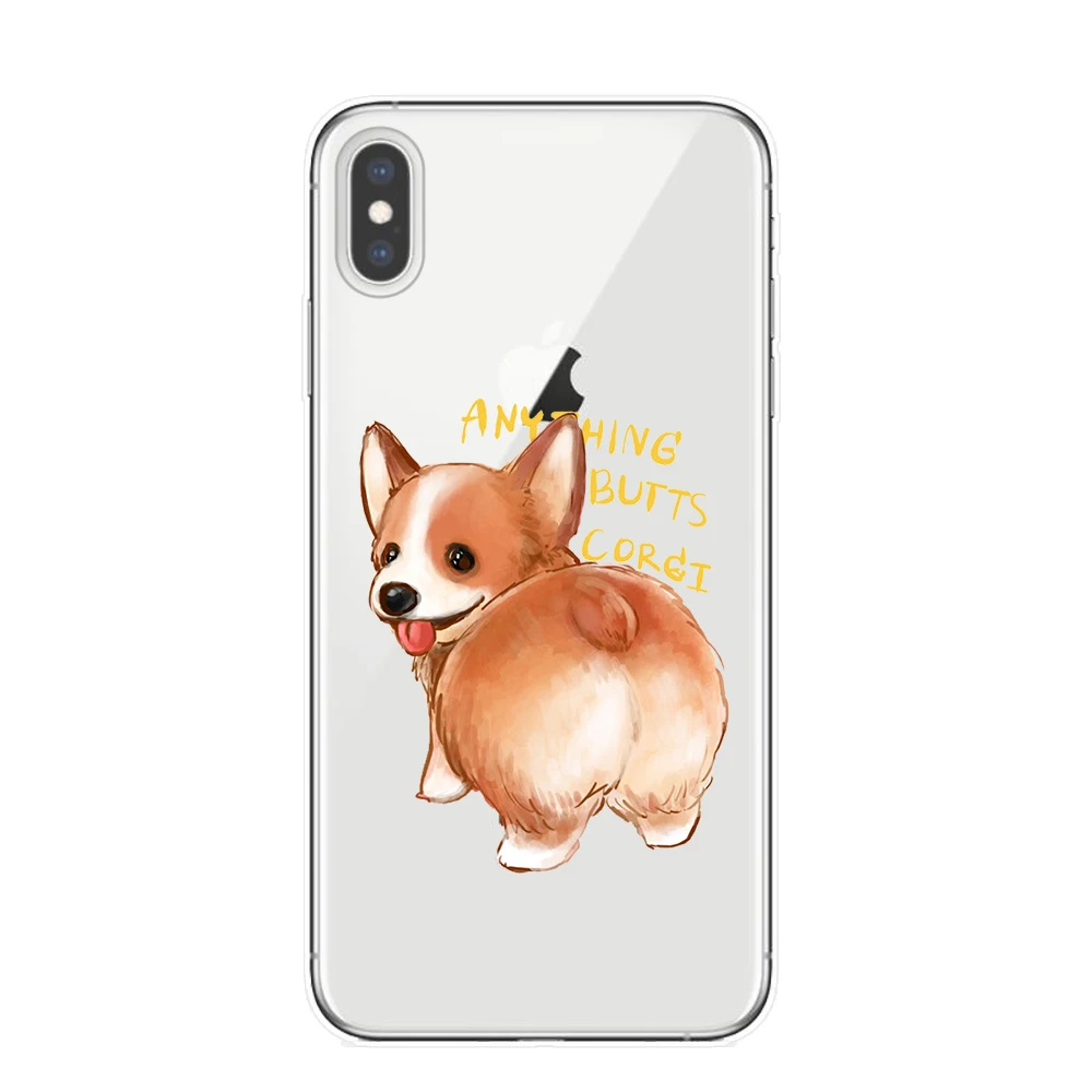 Милый мягкий прозрачный чехол для iPhone 7 7Plus 6 6S 8 8PLUS X XS Max 5 5S SE|Бамперы| |