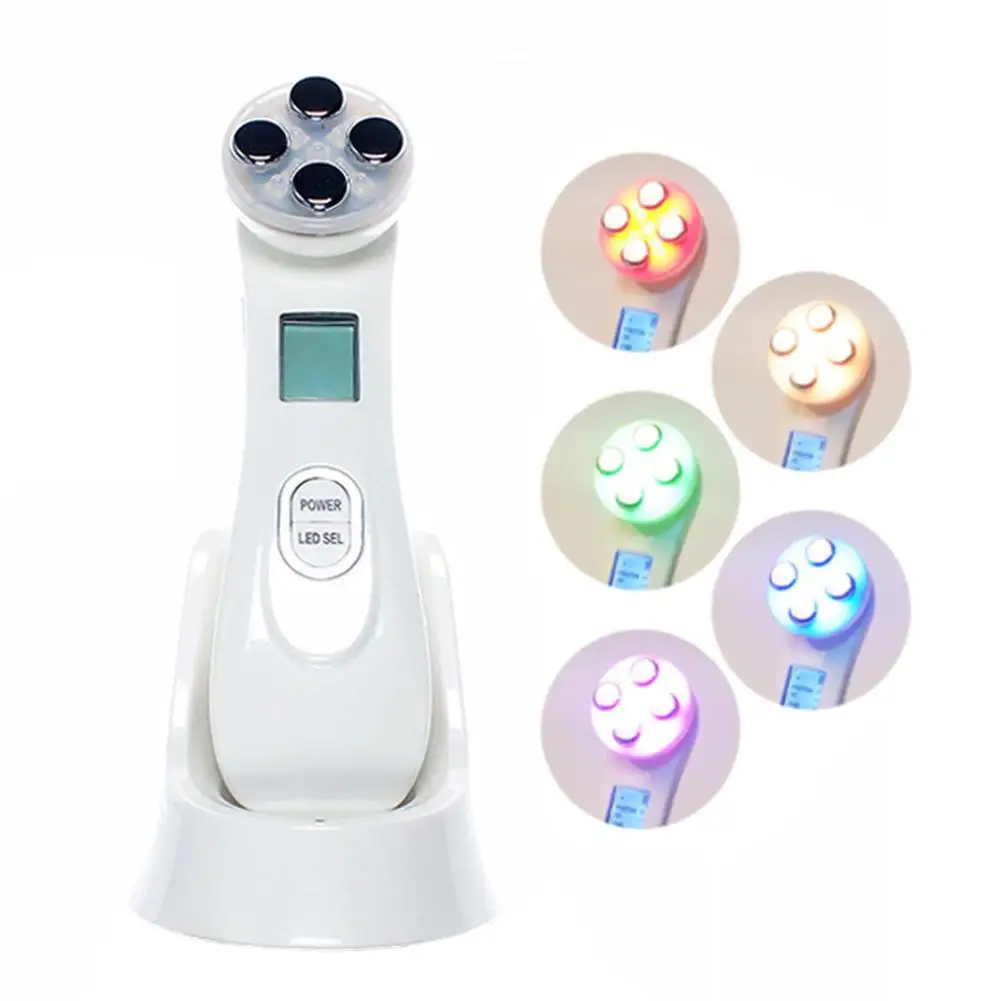 

Facial Mesotherapy Electroporation RF Radio Frequency LED Photon Face Lifting Tighten Anti Wrinkle Skin Care Face Beauty Machine