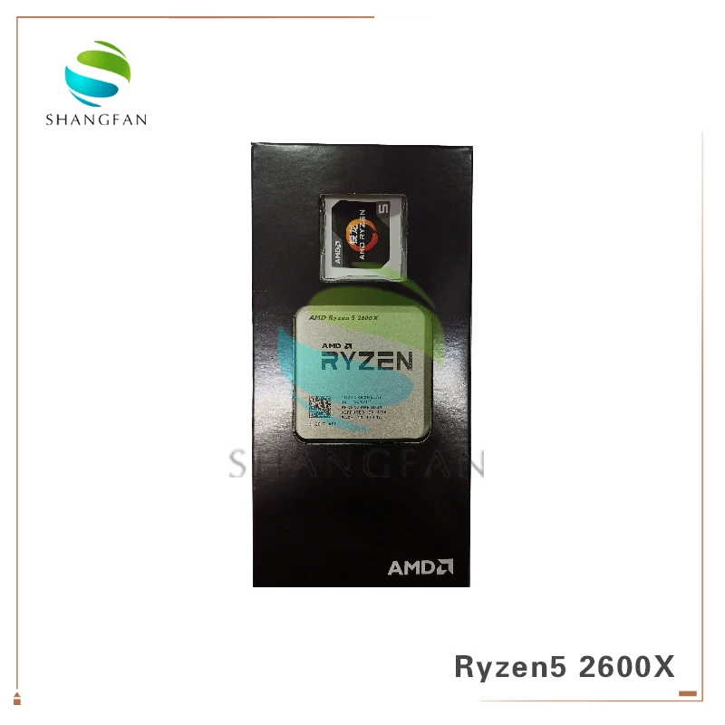 Процессор AMD Ryzen5 2600X R5 2600X3,6 GHz шестиядерный процессор с двенадцатью потоками 95W процессор YD260XBCM6IAF разъем AM4 с вентилятором