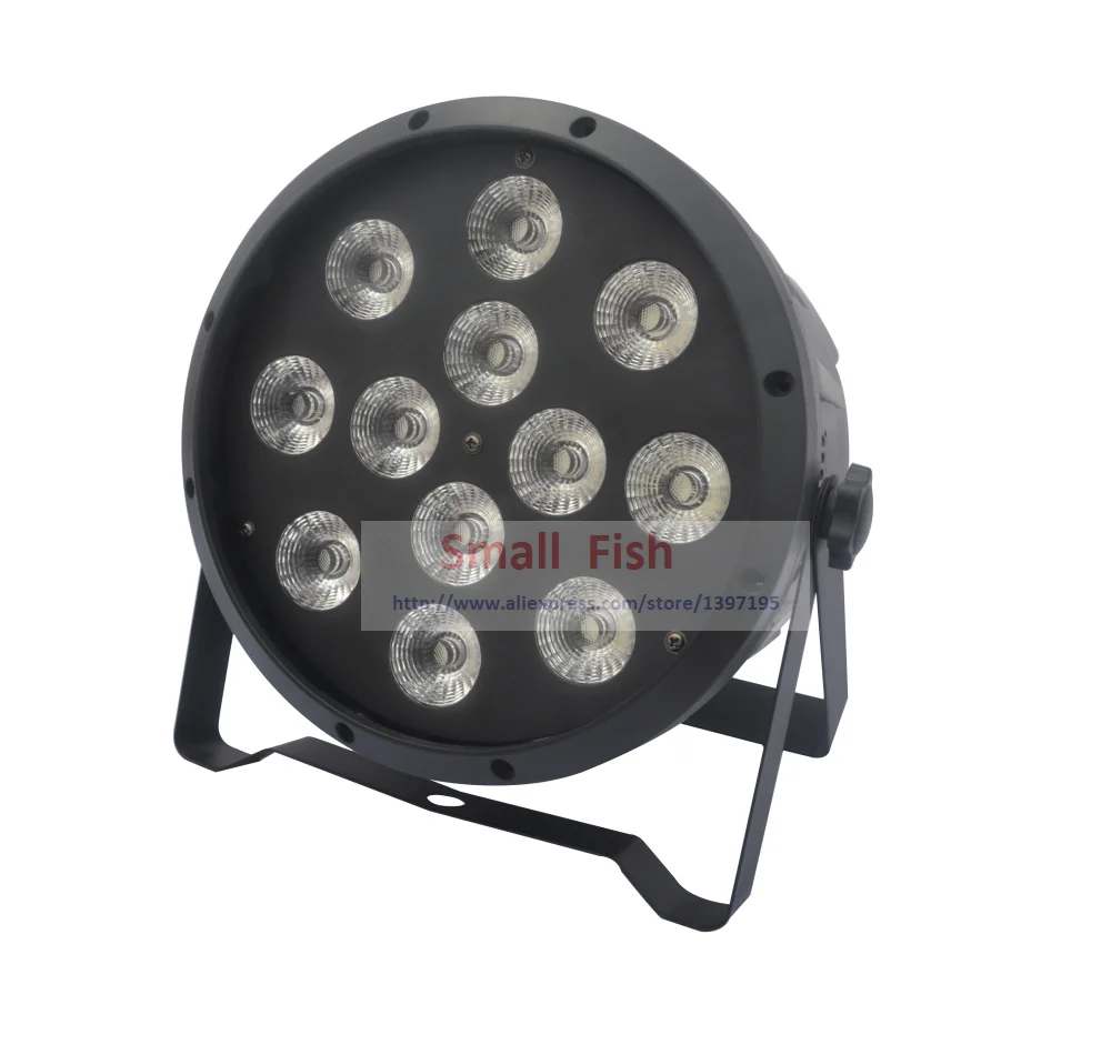 

Hot 2015 12x12W Led Stage Light High Power RGBW Par Light DMX512 Master Slave Led Flat DJ Equipments Controller Free shipping
