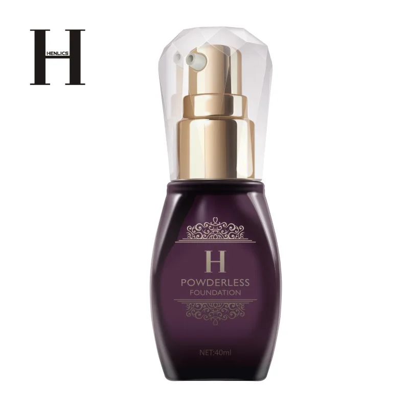 

HENLICS 2 Colors Re-nutriv Concentrated Antioxidant Skincare Organic Liquid Foundation for Women Quick Face Base Makeup