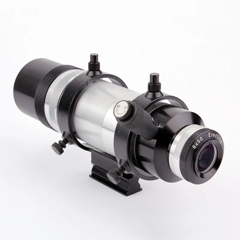 EXPLORE SCIENTIFIC 6degree FOV 8X50 ILLUMINATED Erect Image Finder Scope WITH BRACKET3
