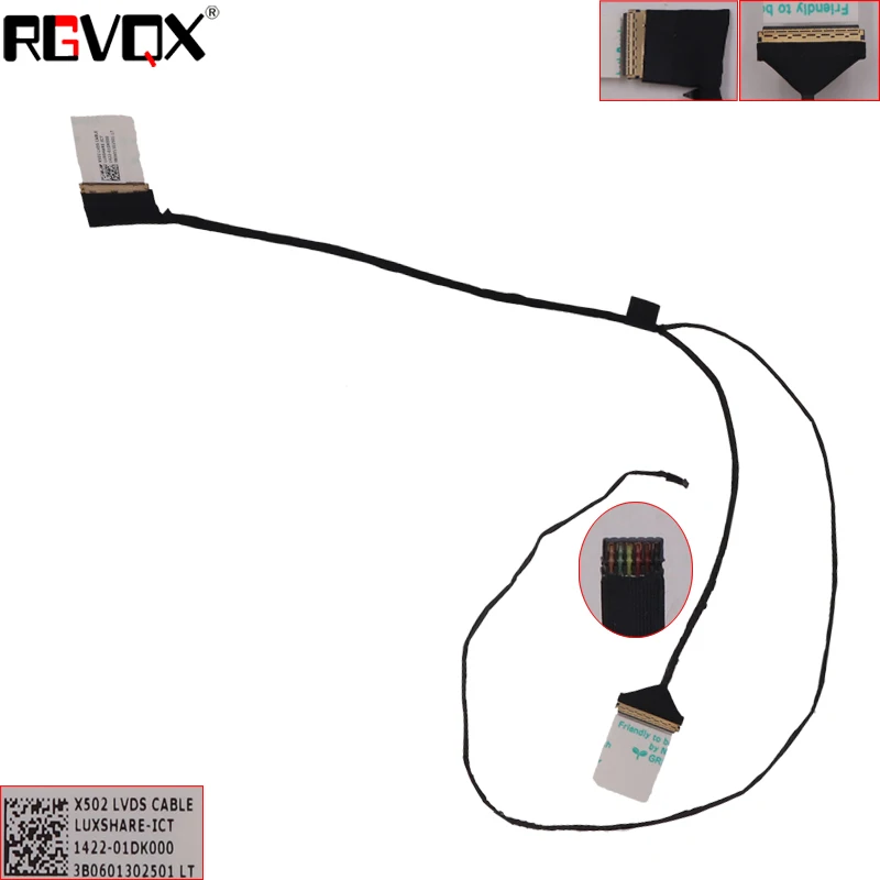 

NEW Laptop LCD Cable For ASUS X502C F502C F502CA X502 X502CA P/N 1422-01CU000 Replacement Notebook LCD LVDS CABLE