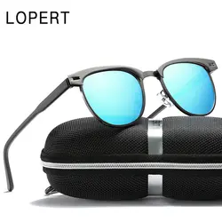 Lopert Новый Ретро поляризационные очки  Lunettes De Soleil мужчин Брендовая Дизайнерская обувь Lunettes женщины HD Soleil Lunettes унисекс модные мужские очки UV400