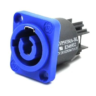 

5PCS/lot High quality Male PowerCon Power Panel Mount Connector Jacks blue color