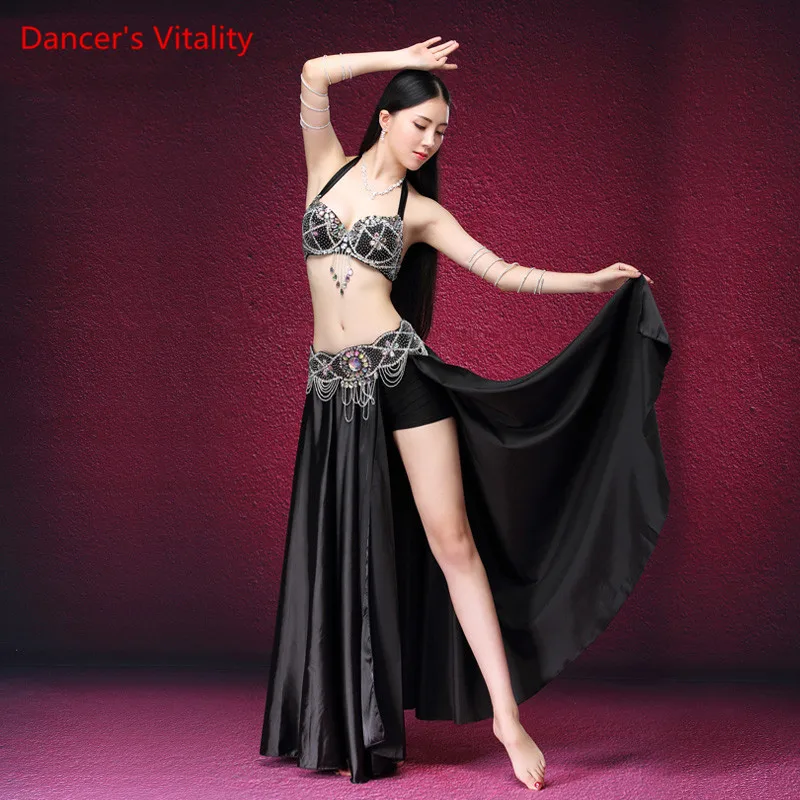 Профессиональный роскошный женский костюм танец живота бюстгальтер танец живота костюм женщины сценическое выступление длинная юбка комплект