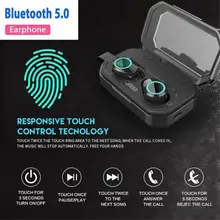 Mini Ture пара наушников 3000 мАч водонепроницаемые Bluetooth 5,0 наушники Беспроводная гарнитура сенсорное управление в ухо Hi-Fi стереонаушники