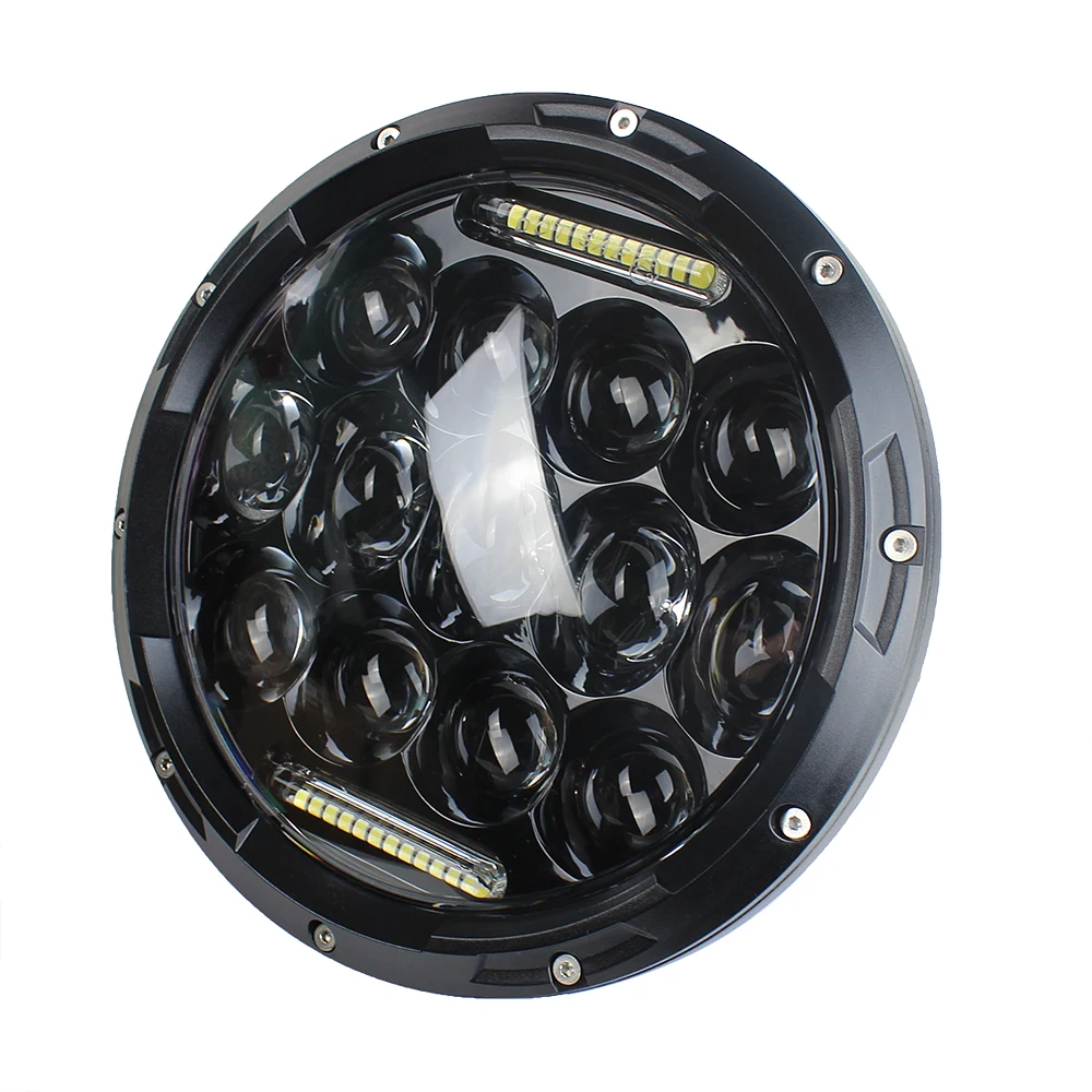 

7 inch 75W LED Projector Black Motorcycle Headlight for Motorcycle Street Glide Softail FLHX FLD