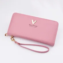 

Korean purse mini women wallet brand hip hop style cellphone holder long zipper bags female wallets Portefeuille femme B-316