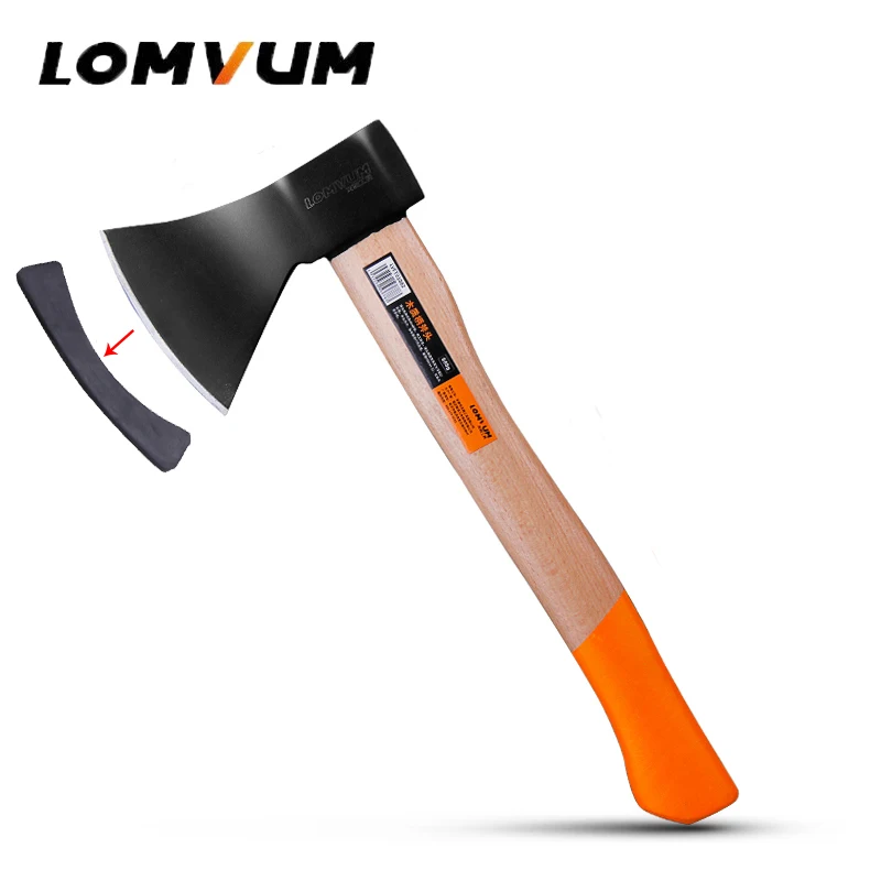 

LOMVUM High Quality Wooden Handle Axe Woodworking Outdoor Hunting Survival Machete Axes Hand Tool Machadinha Practical Axe
