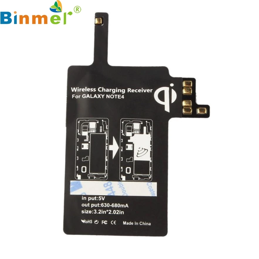 Заводская цена Binmer Новый Qi беспроводной зарядный приемник Поддержка NFC для Samsung