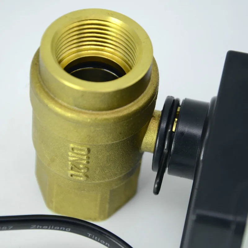 AC220V DN15/DN20/DN25 2 Way 3 провода латунь моторизованный шаровой клапан электрический шаровой клапан