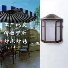 Современный уличный светильник, европейский стиль, водонепроницаемые настенные светильники, алюминий+ акрил, украшение сада, ночной Светильник