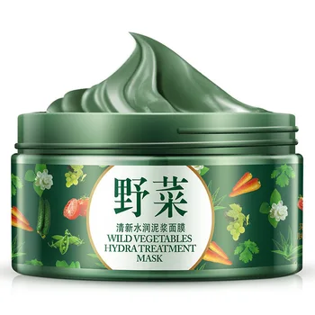 

HOT BIOAQUA Brand Skin Care Vegetables Mud Mask Face Deep Cleaning Acne Blackhead Treatment Hydrating Moisturizing Facial Masks