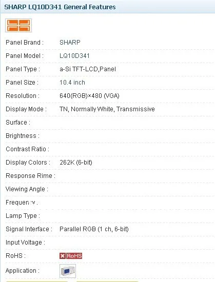 

LQ10D341 640*480 10.4 INCH Industrial LCD,new&A+ in stock, tested before shipment