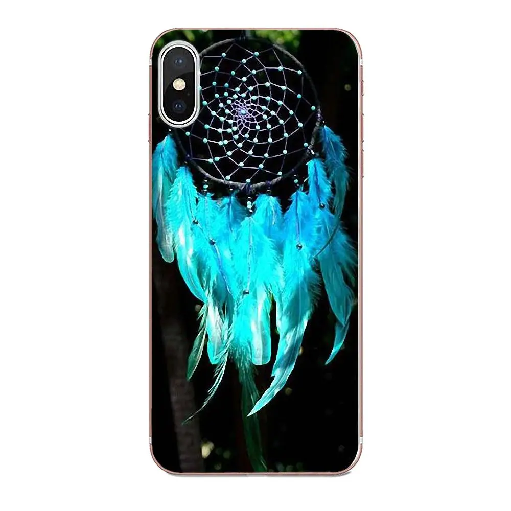 Мягкий шаблон телефона Синий Ловец снов красивые для huawei Honor Коврики Nova 2 6A 7A 7C 8C 8 S