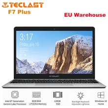 Ноутбук Teclast F7 Plus 14,0 дюймов Windows 10 Intel Gemini Lake N4100 четырехъядерный 1,1 ГГц 8 Гб ОЗУ 256 ГБ SSD HDMI 6500 мАч