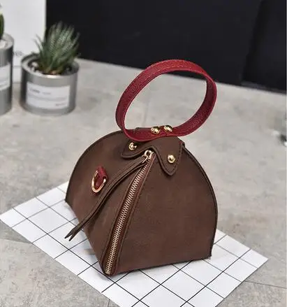 

Fashion Vintage Small Shoulder Crossbody Bag Faux Suede Cosmetic Bag For Lady