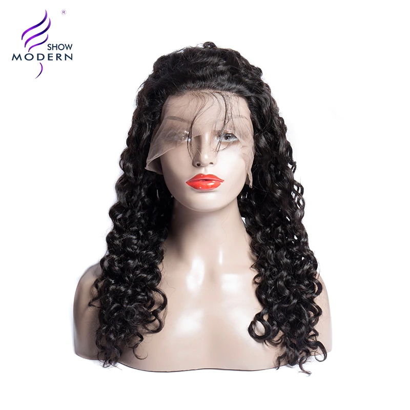 360 Lace Frontal Wig Brazilian Water Wave Lace Front Wig Modern Show