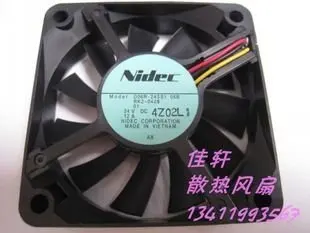 

NIDEC Three-wire 6CM 6015 24V 0.12A D06R-24SS1 06B Cooling Fan