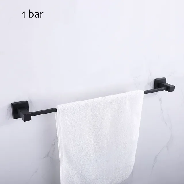 square black towel bar