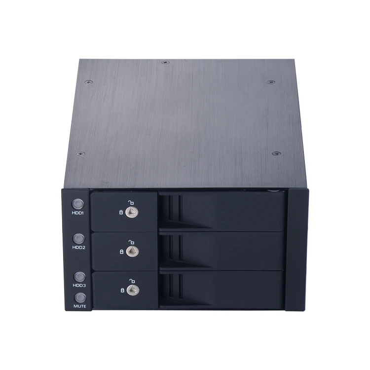 Built in hard drive extraction box 3.5 inch 3 disc position SATA