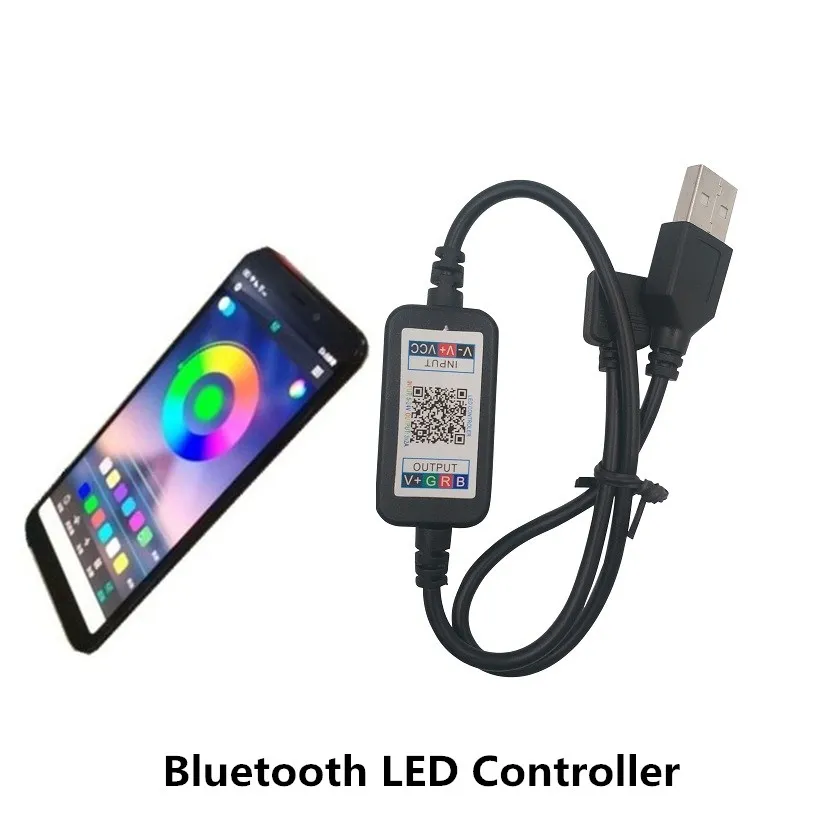 USB LED Strip 5050 RGB Flexible LED Light DC5V RGB Color Changeable TV Background Lighting