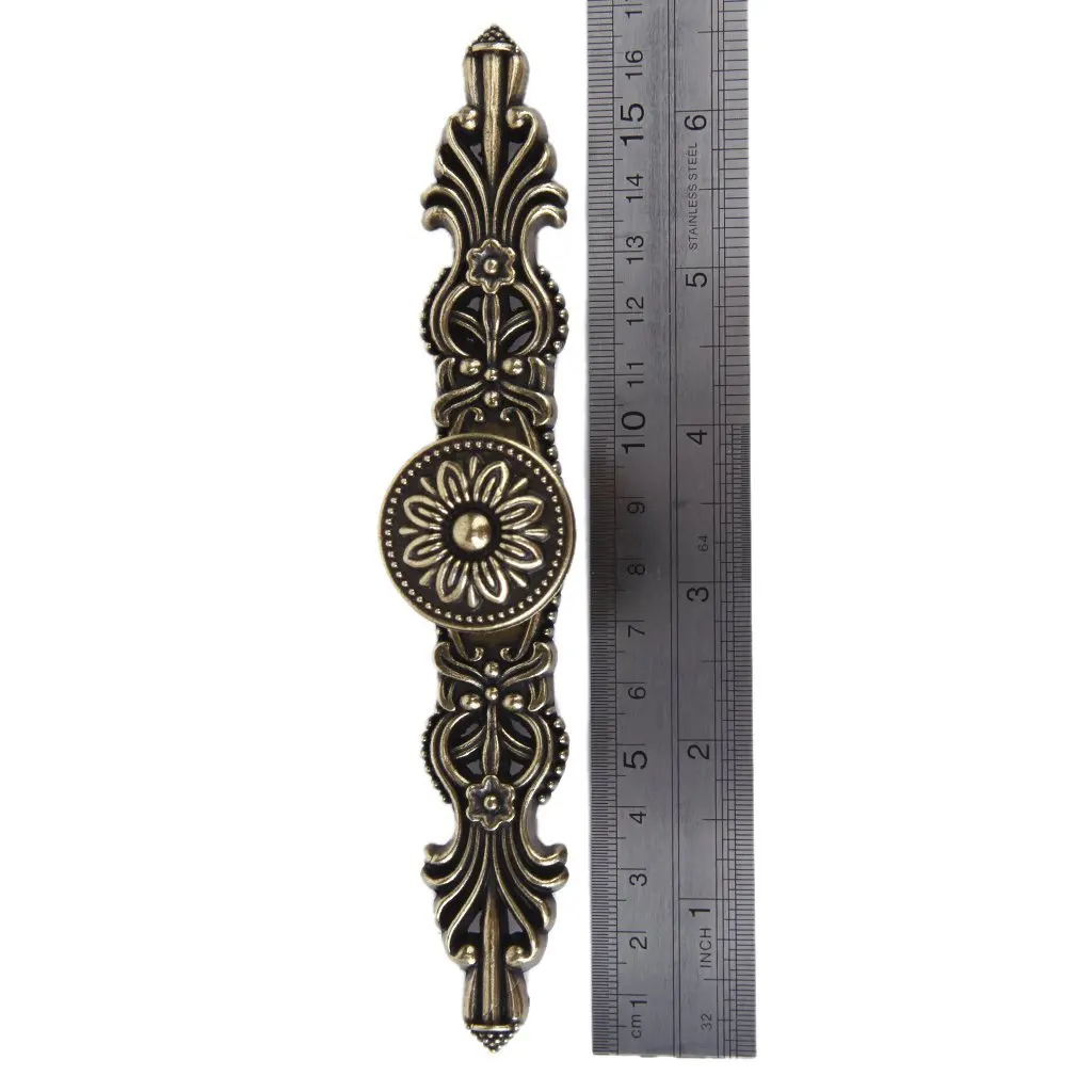 

JFBL Hot sale 1 x Retro Cupboard Cabinet Drawer Door Pull Handle 16.5cm---Bronze
