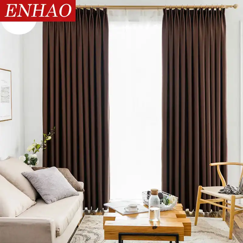Enhao Modern Blackout Curtains For Living Room Bedroom Kitchen