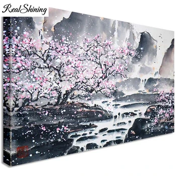 

Full Square/Round Drill 5D DIY Diamond Painting Japan Sakura Flowers Embroidery Cross Stitch 3d Home Decor diamond mosaic FS5602