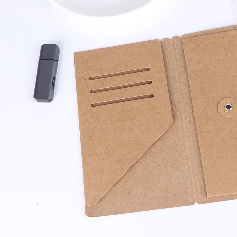 Handmade Kraft Paper File Holder For Travel Notebook Accessory Vintage Retro Card Pocket Storage Standard Pocket Passport Handmade Kraft Paper File Holder For Travel Notebook Accessory Vintage Retro Card Pocket Storage Standard Pocket Passport