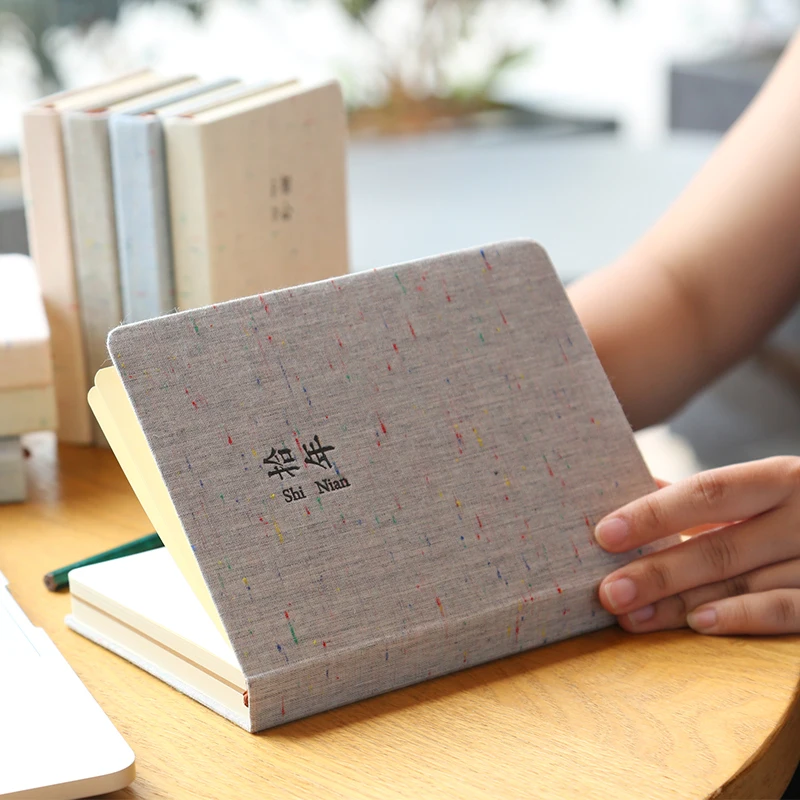 

OUR-STORY-BEGINS Hey Youth Series II Notebook Simple! Solid Color Cloth Notepad Diary 1PCS