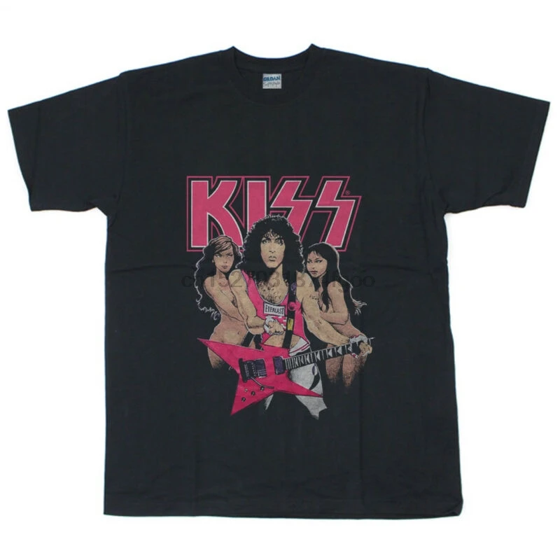 

Vintage KISS Paul Stanley Concert Tour 1987 Life Is Like T-Shirt Reprint S - 5XL